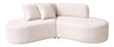 Ver imagem 4 de Sofá Estopar Virginia 4 Lugares 250cm com Puff Bouclé Branco