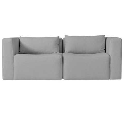 Sofá 2 Lugares Billy 150cm Orgânico Luxo Recepção Bouclé