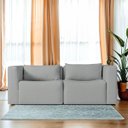 Ver imagem 2 de Sofá 2 Lugares Billy 150cm Orgânico Luxo Recepção Bouclé