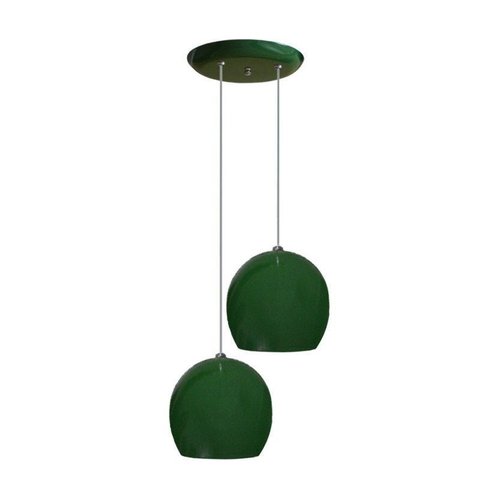 Luminária com 02 Bolinhas Juntas - Verde