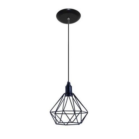 Luminária Pendente Aramado Modelo Diamante