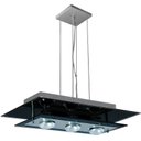 Ver imagem 1 de Pendente de vidro para 03 lâmpadas 50 cm x 28 cm - Preto