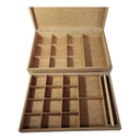 Ver imagem 2 de Porta Joia e Biju 24 Divisões e Palito para Anel Josely Flocados