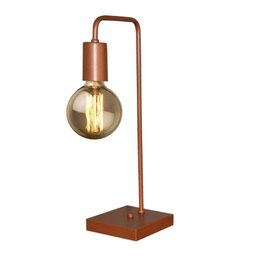 Abajur - Luminária de Mesa para Quarto - Sala - Na Cor Cobre - 1