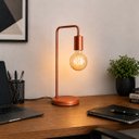 Ver imagem 2 de Abajur Luminária de Mesa Estilo Retrô Ideal para Sala, Quarto, Escritório Bivolt Cobre
