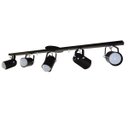 Ver imagem 2 de Trilho de 01Metro com 5 Spots - para Lâmpadas E27 - Preto