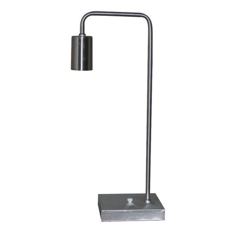 Abajur Luminária de Mesa Estilo Retrô Ideal para Sala, Quarto, Escritório Bivolt Alumínio Escovado