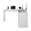 Ver imagem 7 de Escrivaninha Penteadeira Canto Star com Porta Esolho e Colmeia – Design Moderno - Branco Fosco
