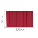 Ver imagem 2 de Painel Estofada Carla 140cm Casal para Cama Box Quarto Corino Vermelho - Gat Magazine
