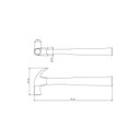 Ver imagem 3 de Martelo Tipo Unha 18mm com Cabo em Madeira Envernizada - Tramontina 40370018