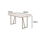 Ver imagem 3 de Conjunto para Sala de Jantar com 4 Cadeiras Betina Bege/Champagne/Cinza/Off White