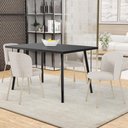 Ver imagem 2 de Kit 2 Cadeiras Sala de Jantar Estofada Gavi Arena L02 Linho Cru Lyam Decor