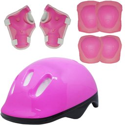 Patins Clássico Quad 4 Rodas Roller + Acessórios Feminino Rosa Importway BW-017-R BW-017-R ROSA - 6