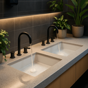 Ver imagem 2 de Cuba de Embutir Retangular Kohler Verticyl para Banheiro 44x33cm Branca | 2882BR-0 Branca sem Válvul