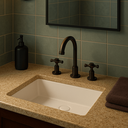 Ver mais imagens de Cuba de Embutir Retangular Kohler Verticyl para Banheiro 44x33cm Branca | 2882BR-0 Branca sem Válvul