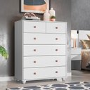 Ver imagem 2 de Cômoda 90cm 6 Gavetas Glória Branco Fosco Liso - Mpozenato