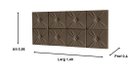 Ver imagem 2 de Painel de Cama box Botão Casal 1,40 Elegance cor Marrom - Comprar Moveis em Casa