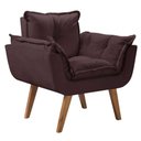 Ver imagem 1 de Poltrona Opalla 1 Lugar Suede D Salla Marrom