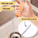 Ver imagem 4 de Cabo Desentupidor Manual Aço Carbono 1,3m Desobstrução Pias Ralos Tubulações Profissional
