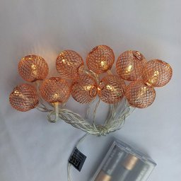 Cordão Luminoso Natalino 10 Leds Rose Gold Taschibra - 2