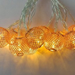 Cordão Luminoso Natalino 10 Leds Rose Gold Taschibra - 4