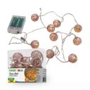 Ver imagem 1 de Cordão Luminoso Natalino 10 Leds Rose Gold Taschibra