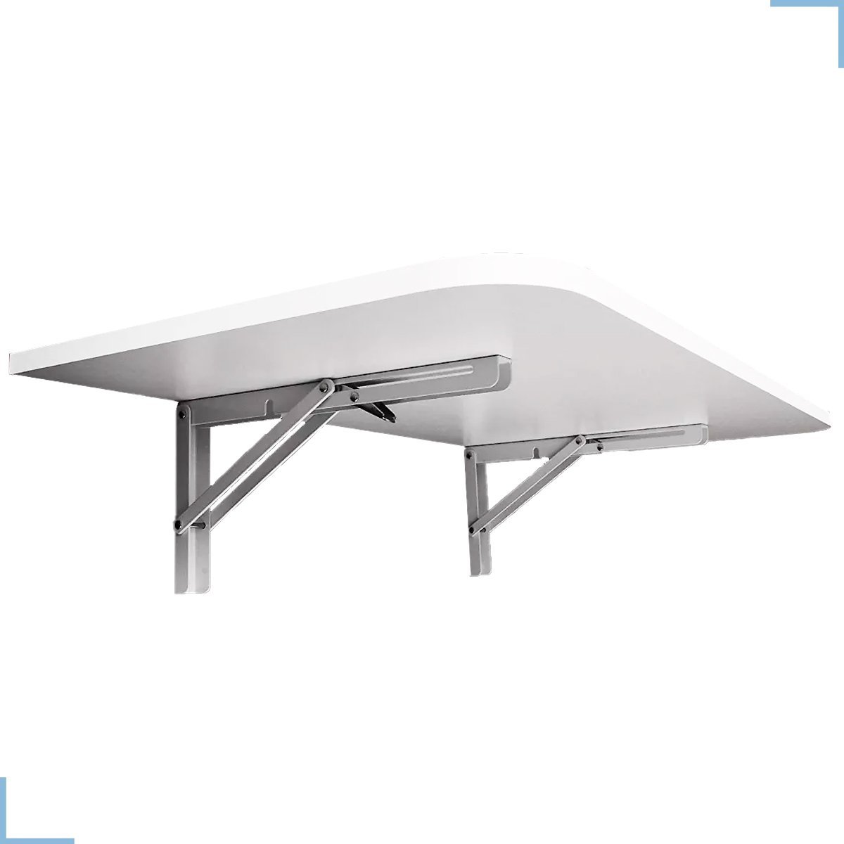 Balcão mesa para cozinha 90x40cm - dobrável mármore brilhante - 4