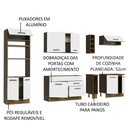 Ver mais imagens de Cozinha Completa 290001 Com Armário E Balcão Rustic/branco