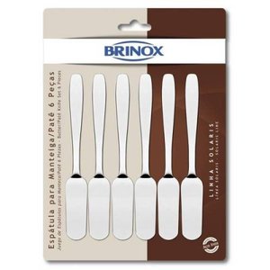 Conjunto De Espátulas Para Manteiga 6 Peças 5106324 Brinox