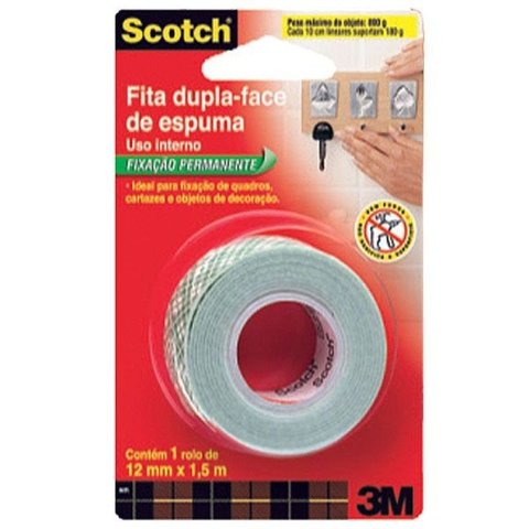 Fita Dupla Face Espuma Banana 24Mmx1,5M Ref.11 3M