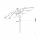 Ver imagem 2 de Ombrelone LED Piscina Guarda Sol 270cm Aruba Rivatti