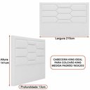 Ver imagem 3 de Cabeceira para Cama Box King 215cm Kauai Linho Bege - Sallar Home