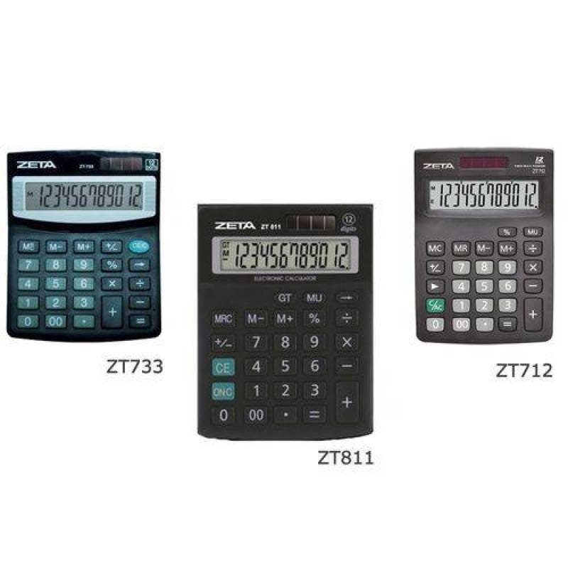 Calculadora de Mesa 12 Dígitos Zt-733/712/811- Zeta