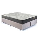Ver imagem 2 de Base Box Baú Bipartido Casal 138x188 Suede com Colchão Adapto Molas Ensacadas