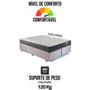 Ver mais imagens de Base Box Baú Bipartido Casal 138x188 Suede com Colchão Adapto Molas Ensacadas