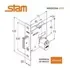Ver imagem 2 de Fechadura Stam Trinco Rolete Classic 1005 Externa Roseta Quadra Antique E-coatda Cilindro 85mm