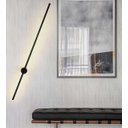 Ver imagem 3 de Arandela Moderna Linear Preto 100cm Led 15w 3000k Bivolt 14554-pl