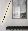 Ver imagem 3 de Arandela Moderna Linear Preto 100cm Led 15w 3000k Bivolt 14554-pl