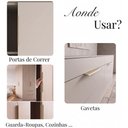 Ver imagem 5 de Kit 20 Puxadores Drop 20cm Alumínio Sobrepor para Móveis e Gavetas Champanhe