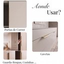 Ver imagem 5 de Kit 20 Puxador Port Gaveta Móveis Cozinh Drop Alumínio 200mm - Champanhe