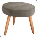 Ver imagem 5 de Conjunto Poltronas e Puff Anari Veludo Cappuccino