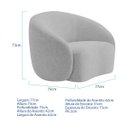 Ver mais imagens de Kit Divã Recamier Orgânico Marrocos 180cm Lado Esquerdo e 1 Poltronas Amore Linho