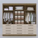 Ver imagem 3 de Guarda Roupa 6 Portas Mônaco Ypê com Off White D'doro