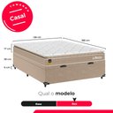 Ver imagem 7 de Cama Box Baú Casal + Colchão Life D33 Pillow Top 61x138x188cm - Bege - e-Shop Casa
