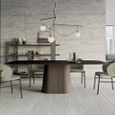 Ver imagem 2 de Mesa Cone Retangular Laca Preta 160x90cm Base Nogueira Modelar Moveis Mesa de Jantar Retangular