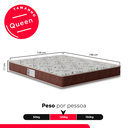 Ver imagem 3 de Colchão Queen e-Shop Casa D33 One Face - 17x158x198cm - Suede Marrom