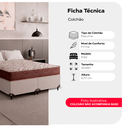 Ver imagem 2 de Colchão Queen e-Shop Casa D33 One Face - 17x158x198cm - Suede Marrom