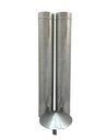 Ver imagem 1 de Duto Galvanizado 1,20m de 180mm com Chapéu Chinês