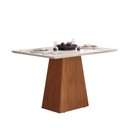 Ver imagem 2 de Mesa de Jantar Zoe 120x90cm Tampo em Vidro + 4 Cadeiras Viena Freijó/Veludo Moca Espresso Móveis