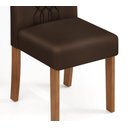 Ver imagem 7 de Mesa de Jantar Zoe 120x90cm Tampo em Vidro + 4 Cadeiras Viena Freijó/Veludo Moca Espresso Móveis